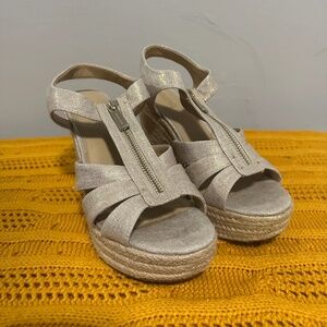 Michael Kors Berkley Espadrille Mid Wedge Sandals